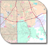 County 3 Digit Zip Code Maps