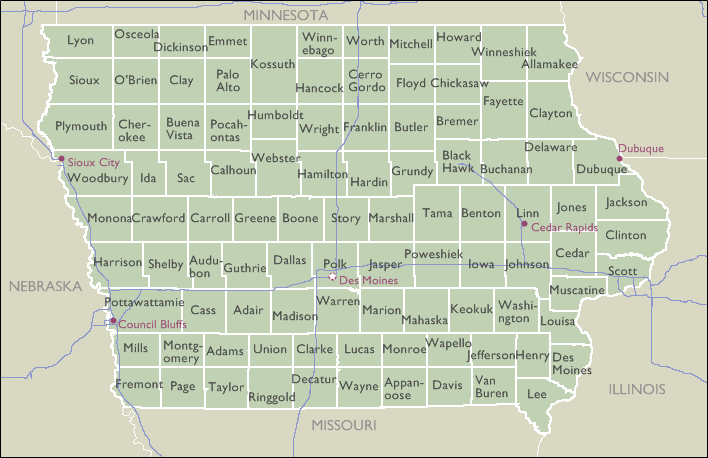 28 Iowa Zip Codes Map Maps Database Source