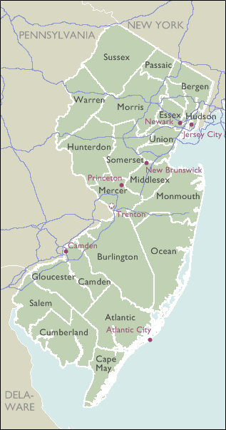 New Jersey Towns And Zip Codes