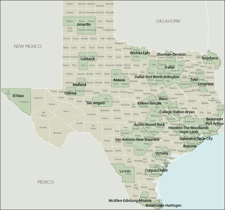 Map Of Texas Zip Codes