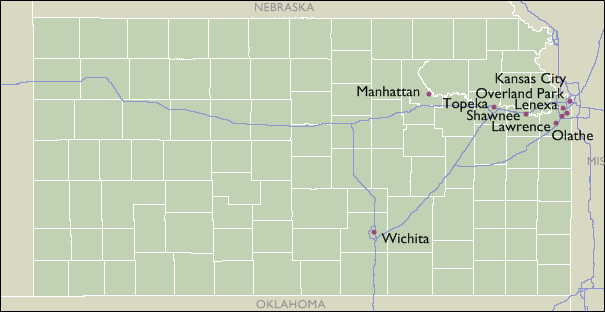 City Map of Kansas