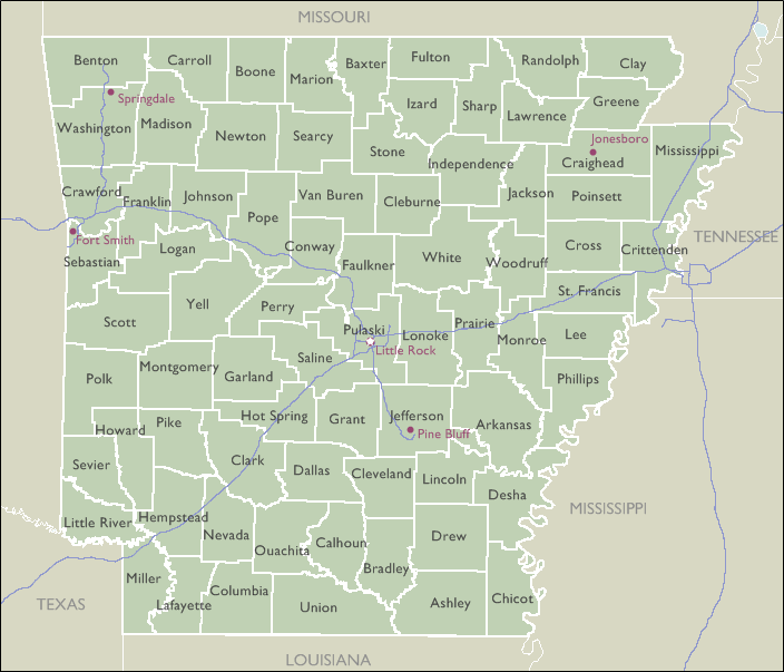 County Map of Kansas