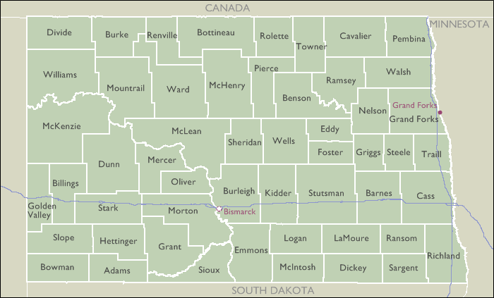 List of:  North Dakota Zip Codes by City