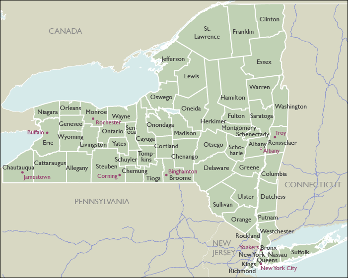 zip code map new york County Zip Code Maps Of New York zip code map new york