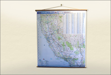 Maps on Wooden Rails Example