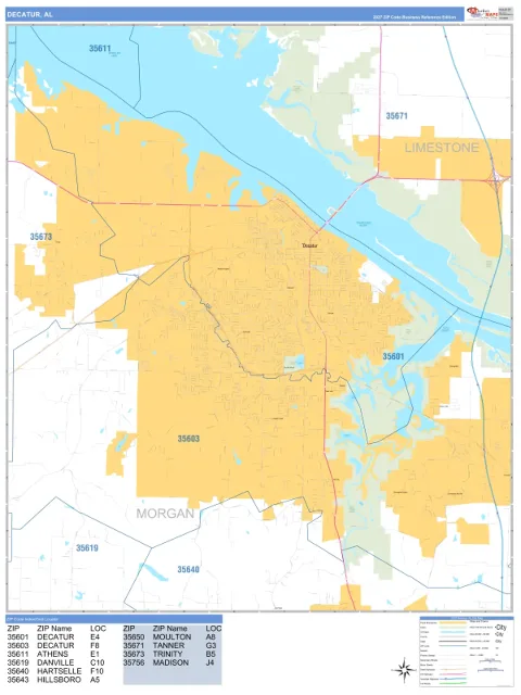 Decatur, AL city map