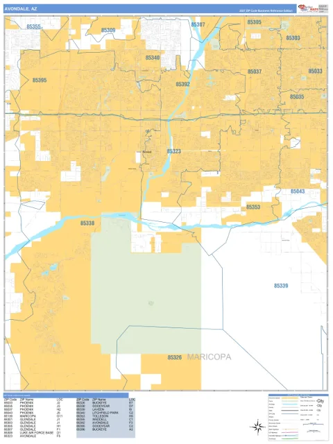 Avondale, AZ city map