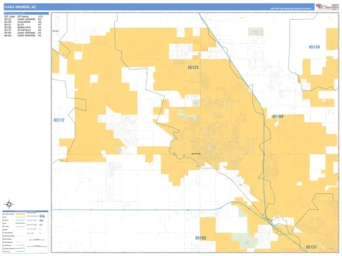 Casa Grande, AZ city map