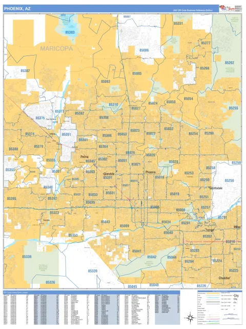 Phoenix, AZ city map