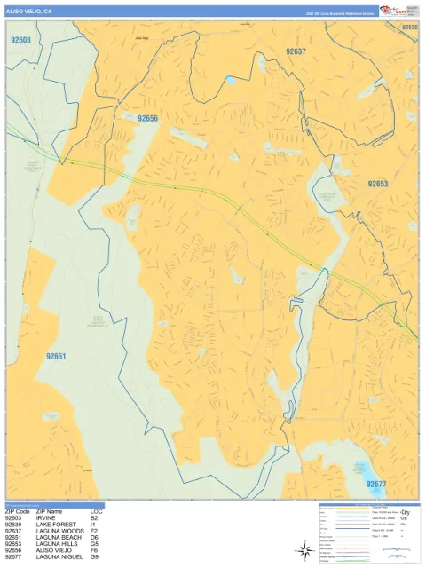 Aliso Viejo, CA city map