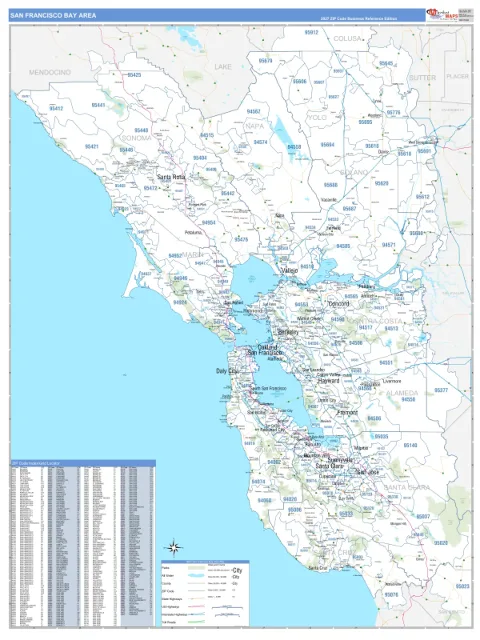 Bay Area, CA city map
