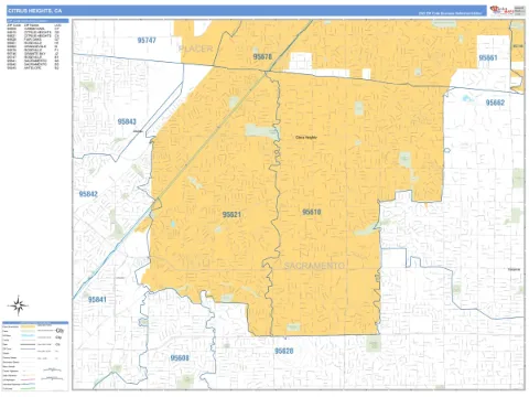 Citrus Heights, CA city map