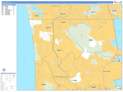 Daly City, CA city map