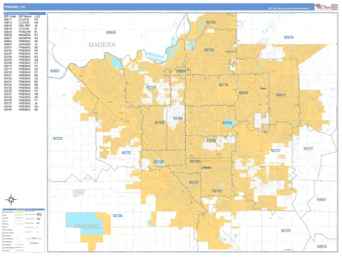 Fresno, CA city map