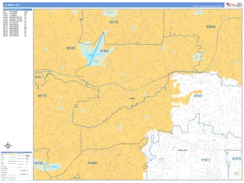 La Mesa, CA city map
