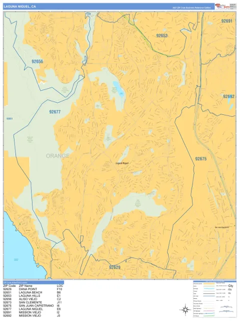 Laguna Niguel, CA city map