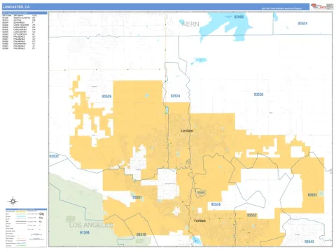 Lancaster, CA city map