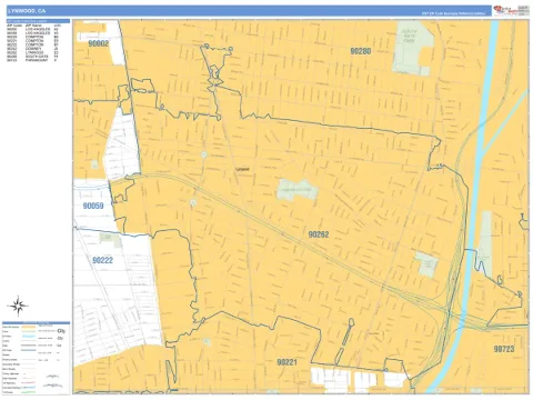 Lynwood, CA city map