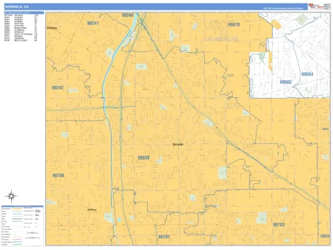 Norwalk, CA city map