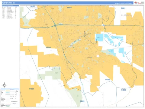 Pleasanton, CA city map