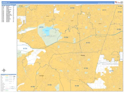 Pomona, CA city map