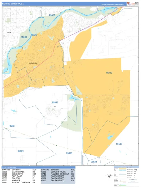 Rancho Cordova, CA city map