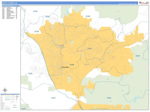 Santa Clarita, CA city map