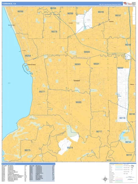Torrance, CA city map