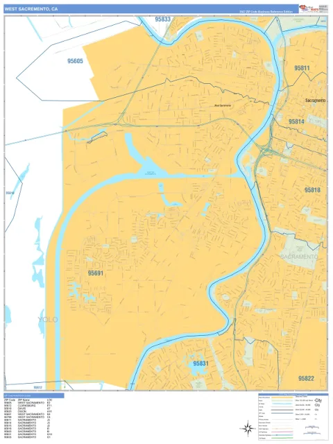 West Sacramento, CA city map