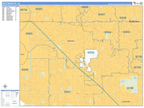Westminster, CA city map