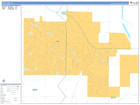 Woodland, CA city map