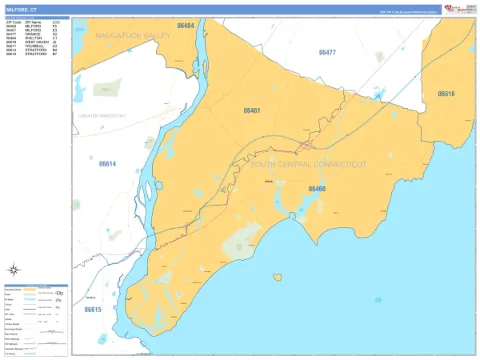 Milford, CT city map