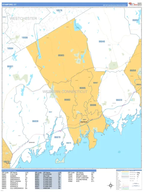 Stamford, CT city map