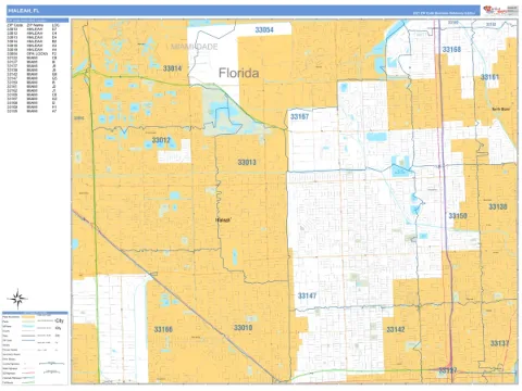 Hialeah, FL city map