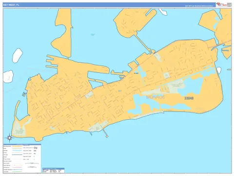 Key West, FL city map