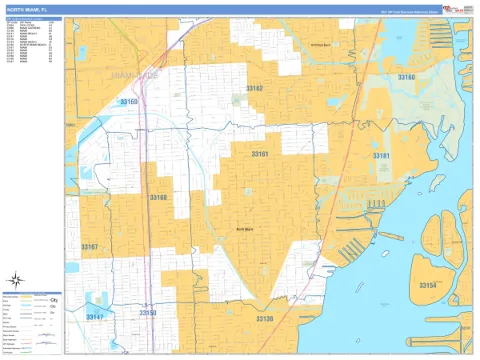 North Miami, FL city map