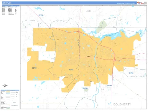 Albany, GA city map
