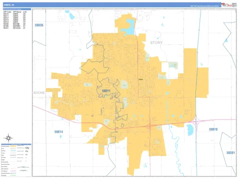 Ames, IA city map
