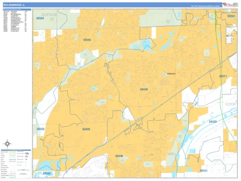 Bolingbrook, IL city map