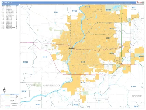 Rockford, IL city map