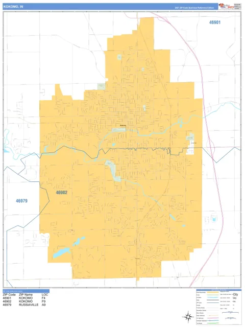 Kokomo, IN city map