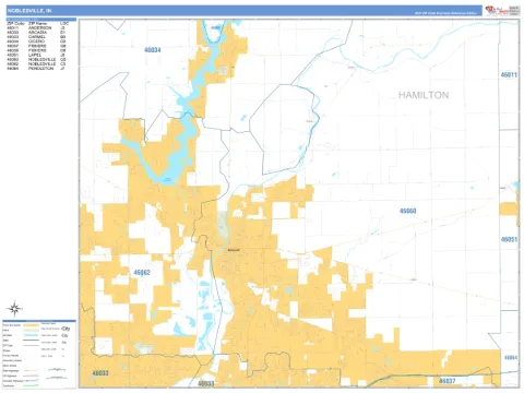 Noblesville, IN city map