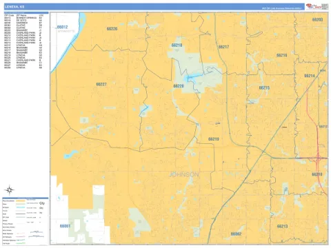 Lenexa, KS city map