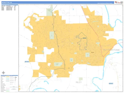 Manhattan, KS city map