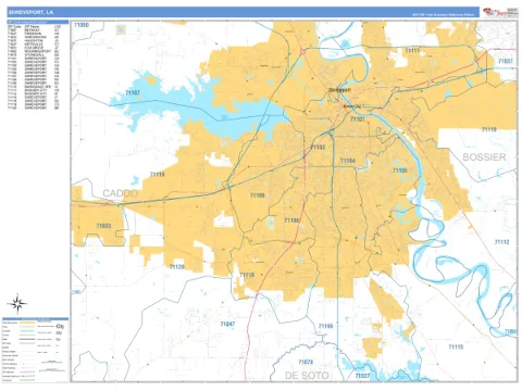 Shreveport, LA city map