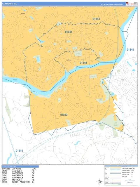 Lawrence, MA city map