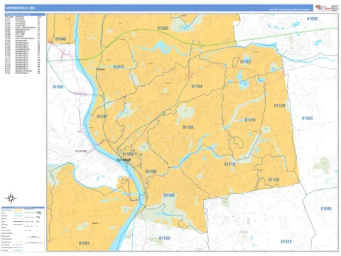 Springfield, MA city map