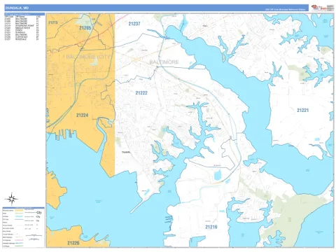 Dundalk, MD city map