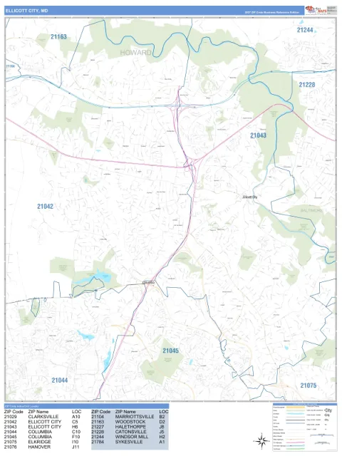 Ellicott City, MD city map