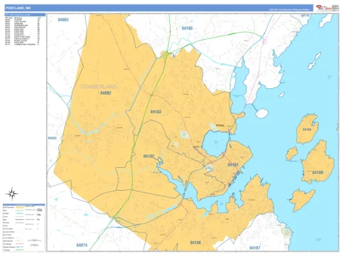 Portland, ME city map
